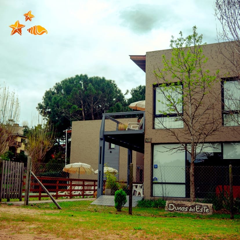 Frente de las cabañas